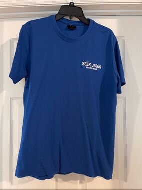 SEEK JESUS Royal Blue Short Sleeve Tee - Men's